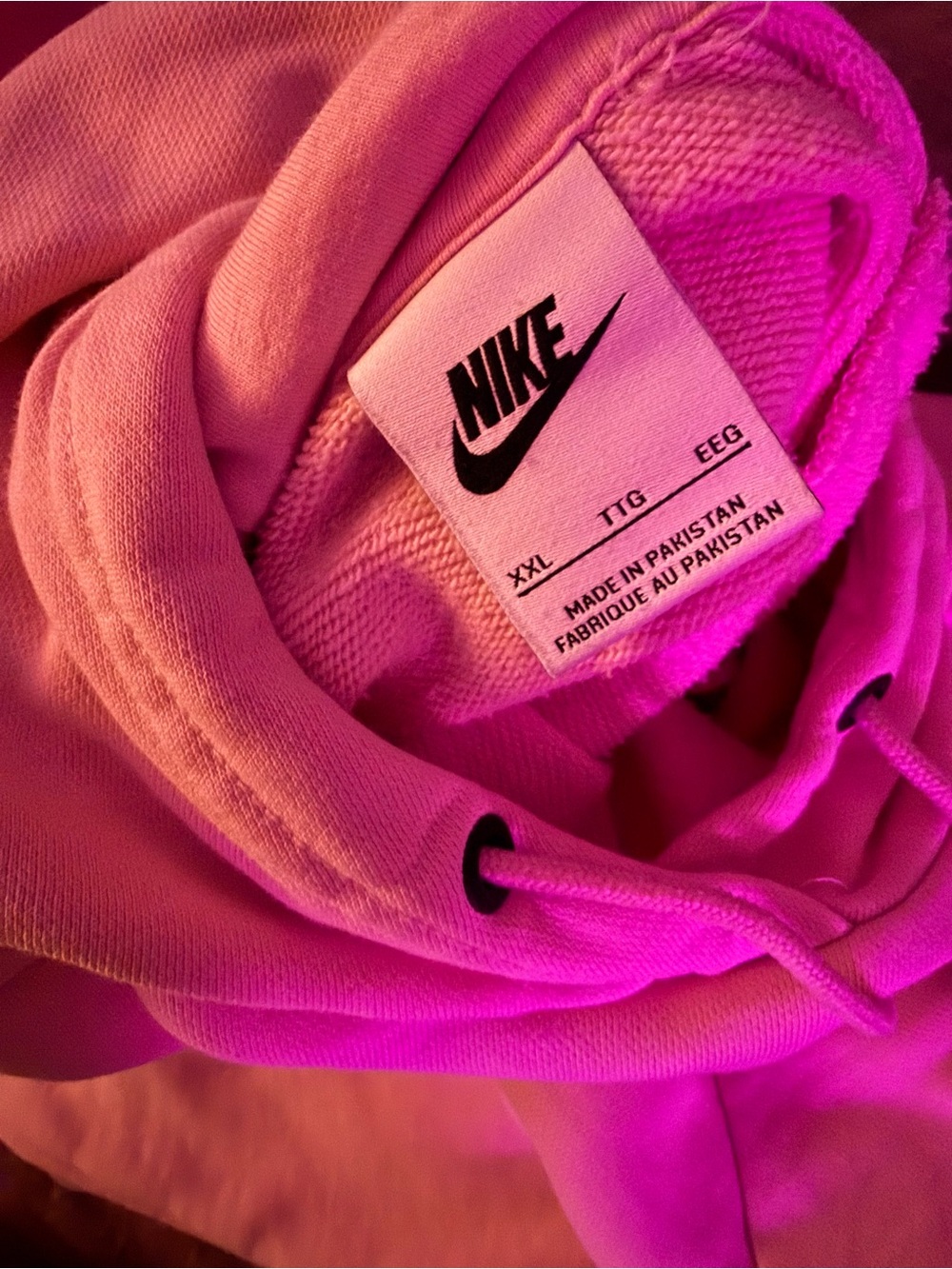 Nike Pale Pink Hooded Pullover Sweatshirt - Picture 4 of 4